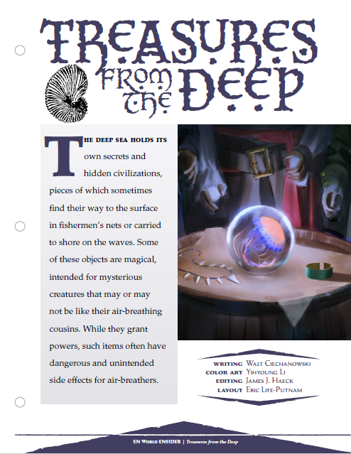 Treasures from the Deep (D&D 5e)
