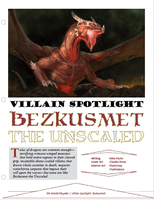 Villain Spotlight: Bezkusmet the Unscaled (D&D 5e)