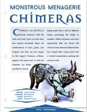 Load image into Gallery viewer, Monstrous Menagerie: Chimeras (D&amp;D 5e)