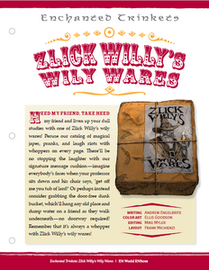 Enchanted Trinkets: Zlick Willy's Wily Wares (D&D 5e)
