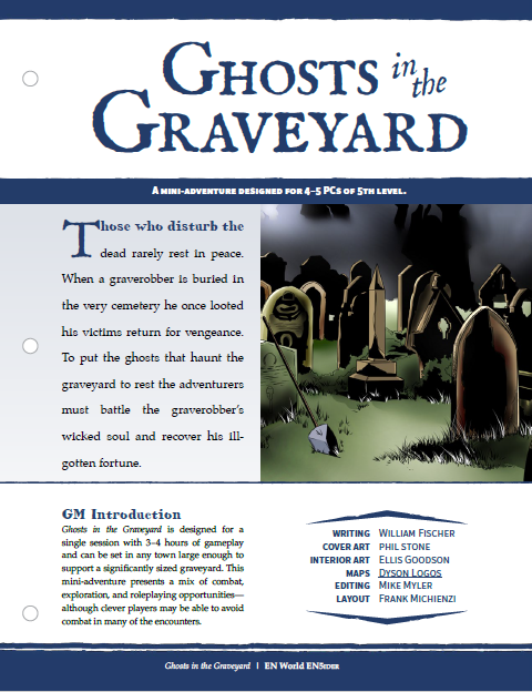 Mini-Adventure: Ghosts in the Graveyard (D&D 5e)