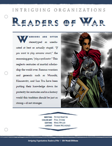 Intriguing Organizations: Readers of War (D&D 5e)
