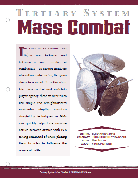 Tertiary System: Mass Combat (D&D 5e)