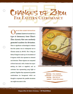 Changes of Zhou: Far Eastern Cleromancy (D&D 5e)