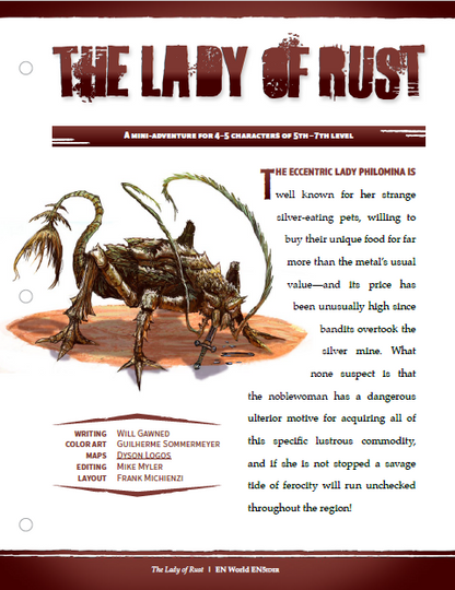 Mini-Adventure: The Lady of Rust (D&D 5e)