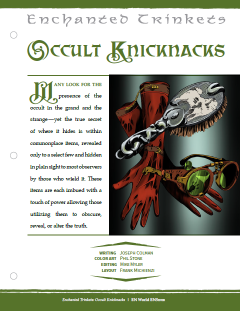 Enchanted Trinkets: Occult Knicknacks (D&D 5e)