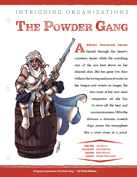 Intriguing Organizations: The Powder Gang (D&D 5e)