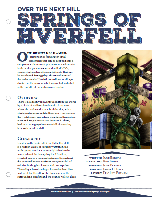 Over the Next Hill: Springs of Hverfell (D&D 5e)