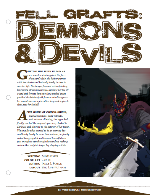 Fell Grafts: Demons & Devils (D&D 5e)