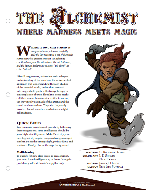 The Alchemist: Where Madness Meets Magic (D&D 5e)