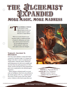 The Alchemist Expanded: More Magic, More Madness (D&D 5e)