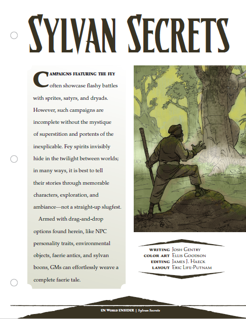 Sylvan Secrets (D&D 5e)
