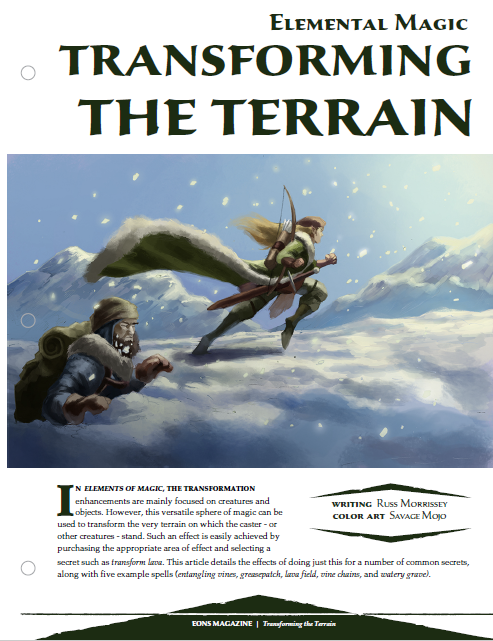 Elemental Magic: Transforming The Terrain (WOIN)