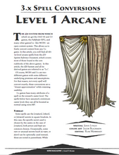 Load image into Gallery viewer, 3.x Spell Conversions: Level 1 Arcane (WOIN)
