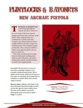 Load image into Gallery viewer, Flintlocks &amp; Bayonets: New Archaic Pistols (WOIN)