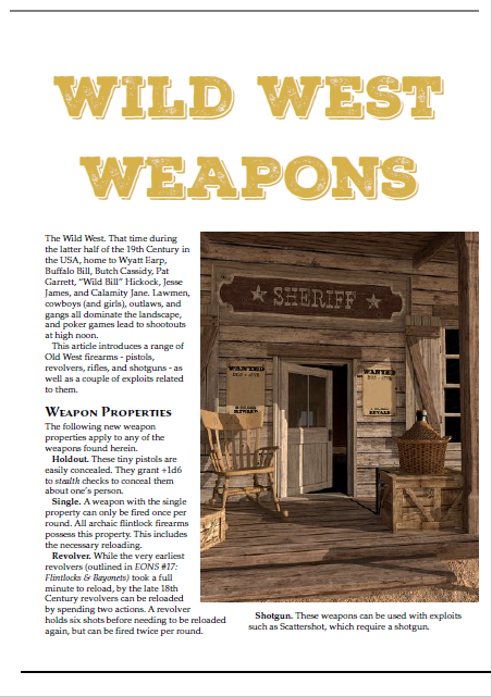 Wild West Weapons (WOIN)