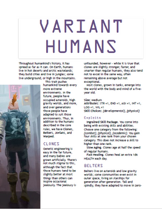 Variant Humans (WOIN)