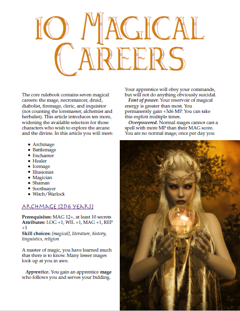 Ten Magical Careers (WOIN)