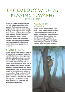 The Goddess Within: Playing Nymphs (WOIN)