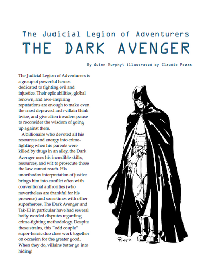 The Judicial Legion of Adventurers: The Dark Avenger (WOIN)