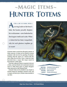 Magic Items: Hunter Totems (D&D 5e)