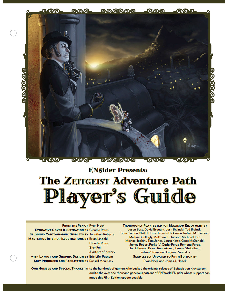 ZEITGEIST: The Gears of Revolution Player's Guide (4189116891245)