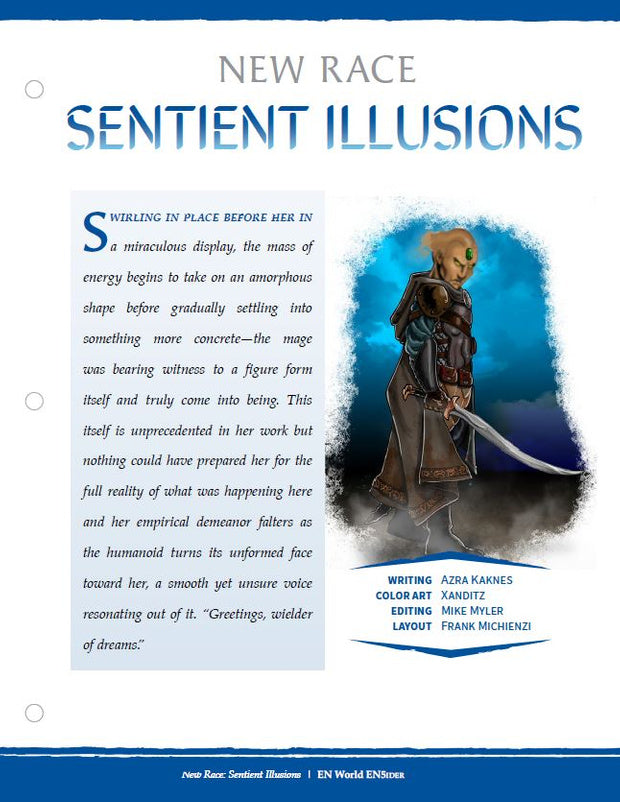 New Race: Sentient Illusions (D&D 5e) – EN Publishing