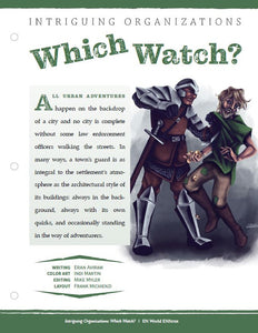 Intriguing Organizations: Which Watch? (D&D 5e)